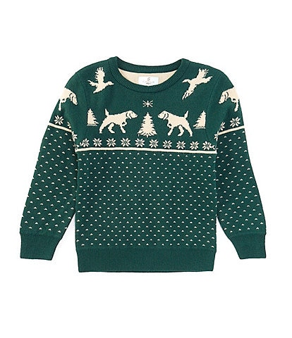 Class Club Little Boys 2T-7 Dog Fair Isle Sweater