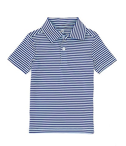 Class Club Little Boys 2T-7 Synthetic Short Sleeve Feeder Stripe Polo