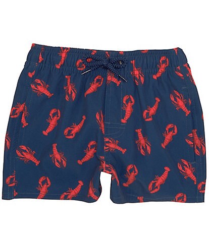 Class Club Little Boys 2T-7 Lobster Print Swim Trunks
