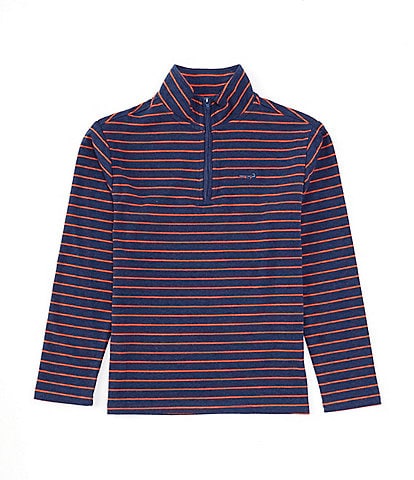 Class Club Little Boys 2T-7 Long Sleeve 1/4 Zip Stripe Pullover