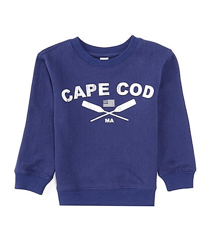 Class Club Little Boys 2T-7 Long Sleeve Cape Cod Terry Crew Neck Sweatshirt