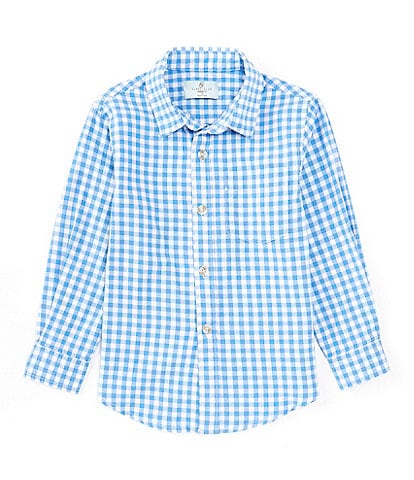 Class Club Little Boys 2T-7 Long Sleeve Gingham Sport Shirt