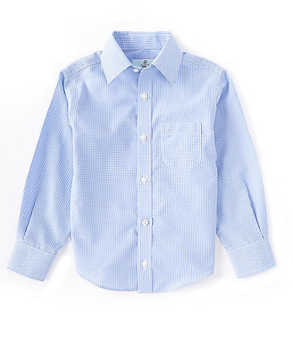 Class Club Little Boys 2T-7 Long Sleeve Non-Iron Gingham Dress Shirt