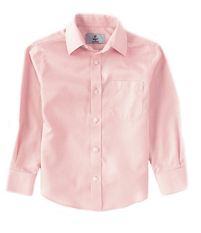 Class Club Little Boys 2T-7 Long-Sleeve Point Collar Textured Button-Front Shirt