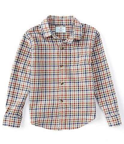 Class Club Little Boys 2T-7 Plaid Flannel Long Sleeve Button Down Shirt