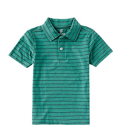 Class Club Little Boys 2T-7 Short Sleeve Jersey Stripe Polo Shirt