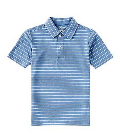 Class Club Little Boys 2T-7 Short Sleeve Jersey Stripe Polo Shirt