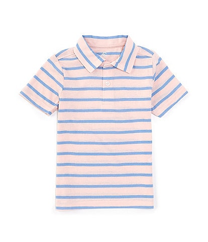 Class Club Little Boys 2T-7 Short Sleeve Jersey Striped Polo Shirt