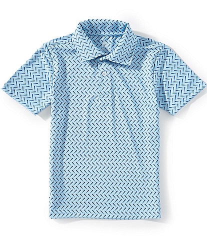 Class Club Little Boys 2T-7 Short Sleeve Synthetic Baseball Bat Print Polo Shirt