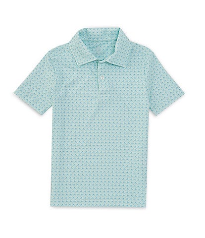 Class Club Little Boys 2T-7 Short Sleeve Synthetic Swordfish Print Polo Shirt
