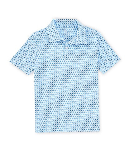 Class Club Little Boys 2T-7 Short Sleeve Synthetic Swordfish Print Polo Shirt