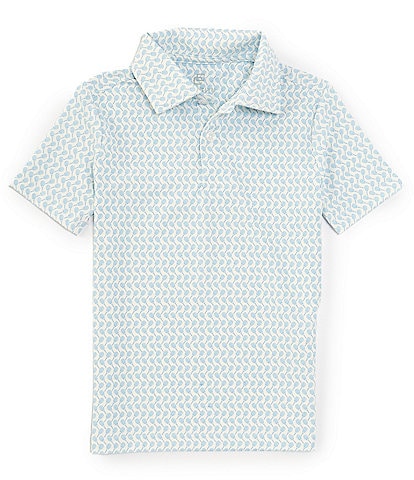 Class Club Little Boys 2T-7 Short Sleeve Synthetic Tennis Racket Print Polo Shirt