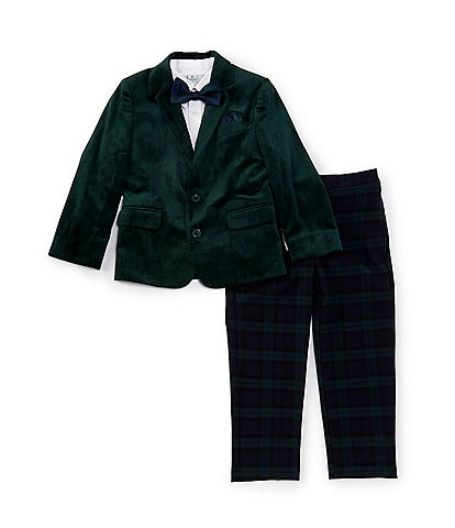 Class Club Little Boys 2T-7 Velvet Suit Set