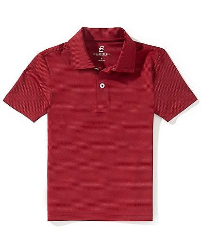 Class Club Little Boys Micro Stripe Synthetic Polo Shirt