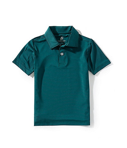 Class Club Little Boys Micro Stripe Synthetic Polo Shirt