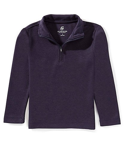 Class Club Little Boys Pique Quarter Zip Pullover