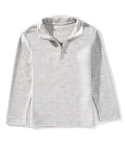 Class Club Little Boys Pique Quarter Zip Pullover