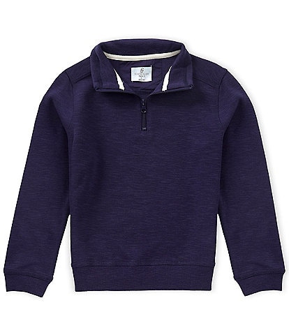 Class Club Little Boys Quarter Zip Slub Pullover