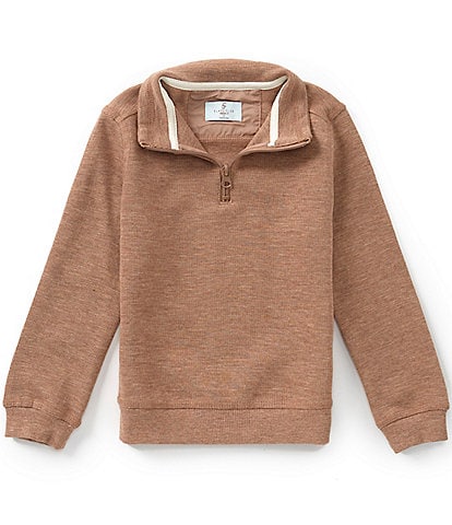 Class Club Little Boys Quarter Zip Slub Pullover