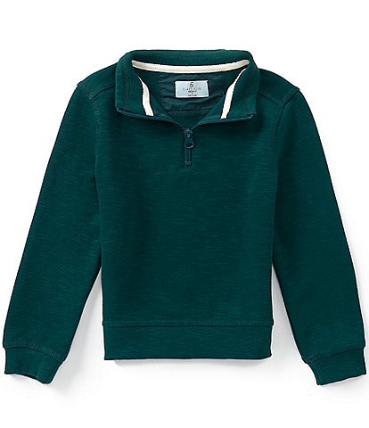 Class Club Little Boys Quarter Zip Slub Pullover