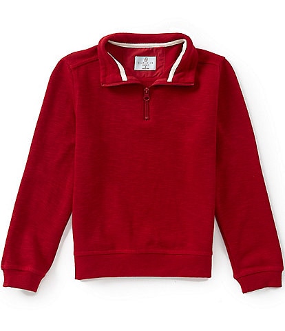 Class Club Little Boys Quarter Zip Slub Pullover