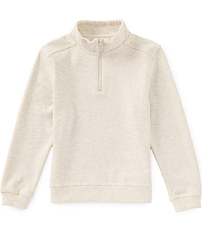 Class Club Little Boys Quarter Zip Slub Pullover