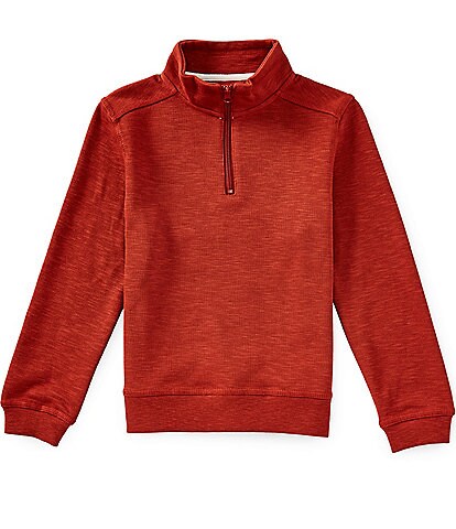 Class Club Little Boys Quarter Zip Slub Pullover