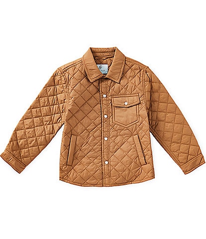 Class Club Little Boys Quilted Snap-Front Shacket