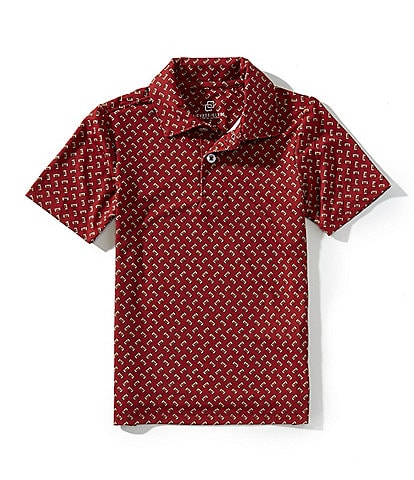 Class Club Little Boys Toss Football Synthetic Polo Shirt