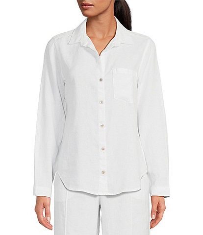Cloth & Stone Linen Long Sleeve Button Down Shirt