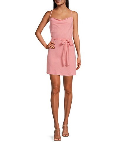 Cloth & Stone Sleeveless Cowl Neck Mini Dress