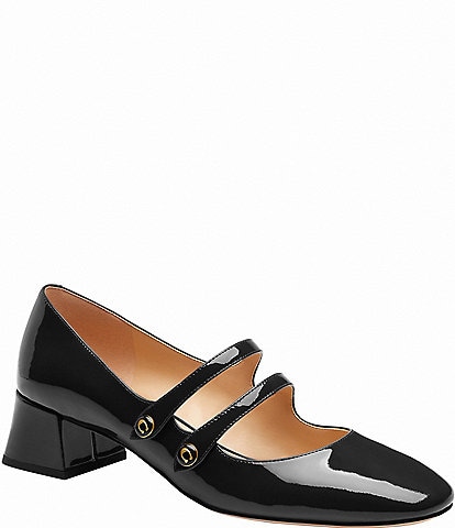 COACH Angelina Patent Leather Mary Jane Pumps