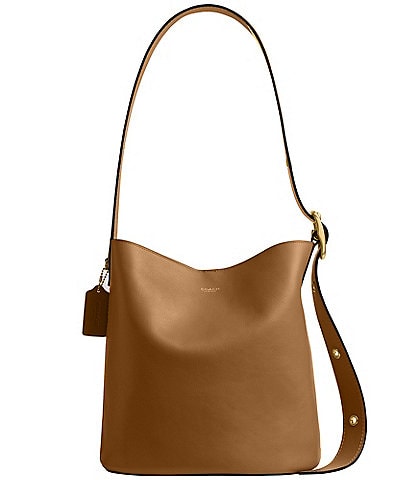COACH Bleeker Leather Bucket Bag