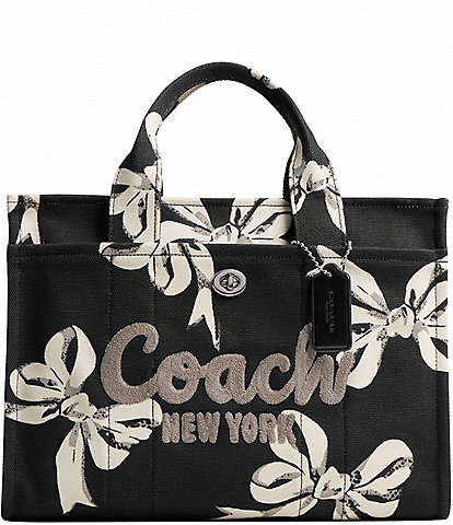 COACH Cargo Canvas Bow Print Tote Bag