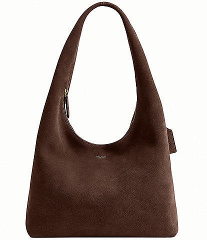COACH Brooklyn 34 Suede Pillow Shoulder Bag