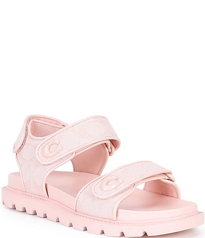 COACH Brynn Canvas Banded Sandals