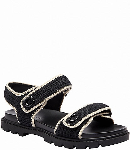 COACH Brynn Crochet Sandals