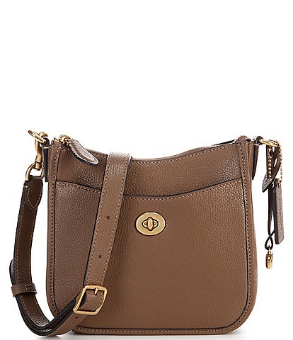 COACH Chaise Pebbled Leather Crossbody Bag
