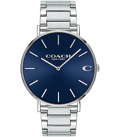 COACH Charles Stainless Steel Bracelet Watch