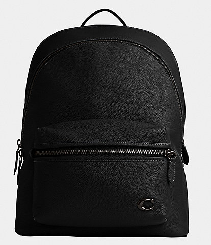 COACH Charter Soft Polished Pebble Leather Backpack