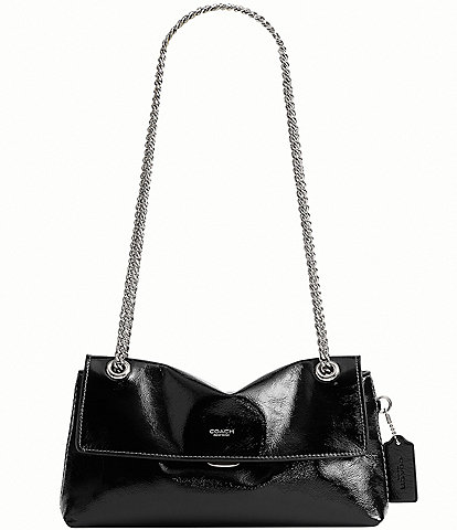 COACH Chelsea 26 Glazed Leather Chain Shoulder Bag