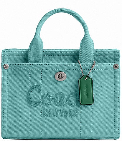 COACH Colored Denim Cargo Tote 20 Bag