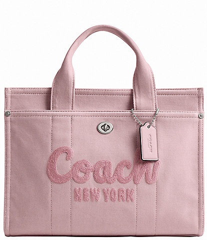COACH Colored Denim Large Cargo Tote Bag