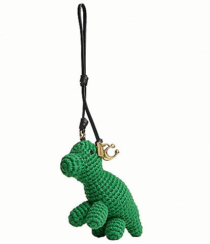 COACH Crochet Dino Bag Charm