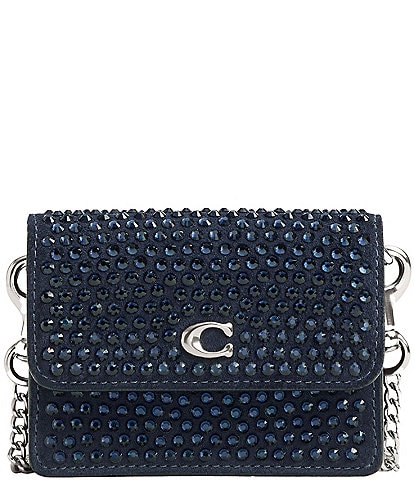 COACH Crystal Half Flap Card Case