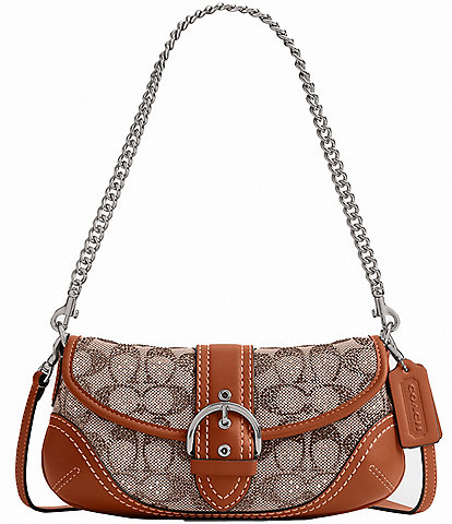COACH Crystal Signature Jacquard Soho 25 Shoulder Bag
