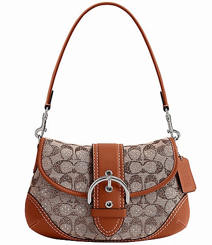 COACH Crystal Signature Jacquard Soho Shoulder Bag