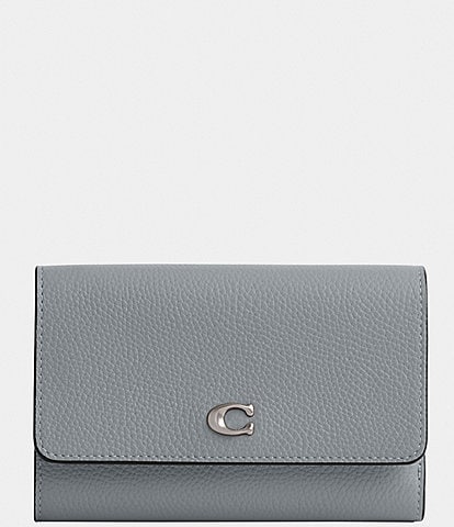 COACH Essential Medium Flap Silver Hardware Wallet