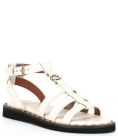 COACH Giselle Leather Gladiator Sandals
