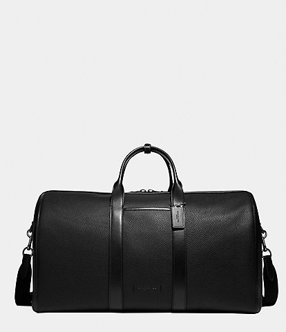 COACH Gotham Pebble Leather And Refined Calfskin Leather Duffel Bag